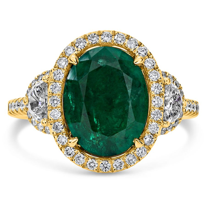 Oval Emerald Ring — view 1