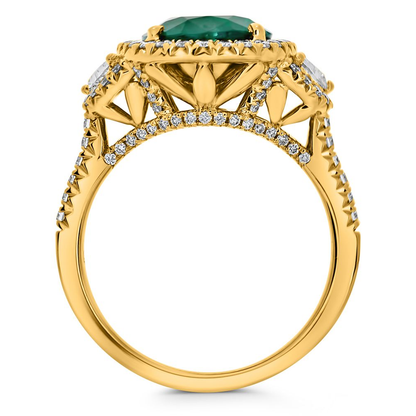 Oval Emerald Ring — view 2