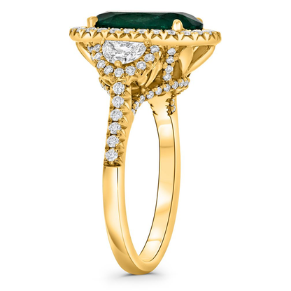 Oval Emerald Ring — view 3