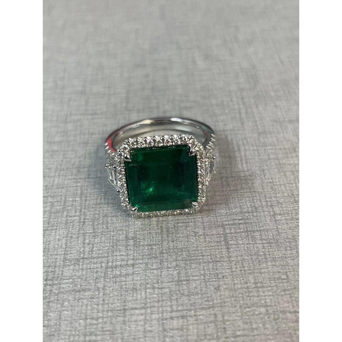 Emerald Cut Emerald Ring — view 1