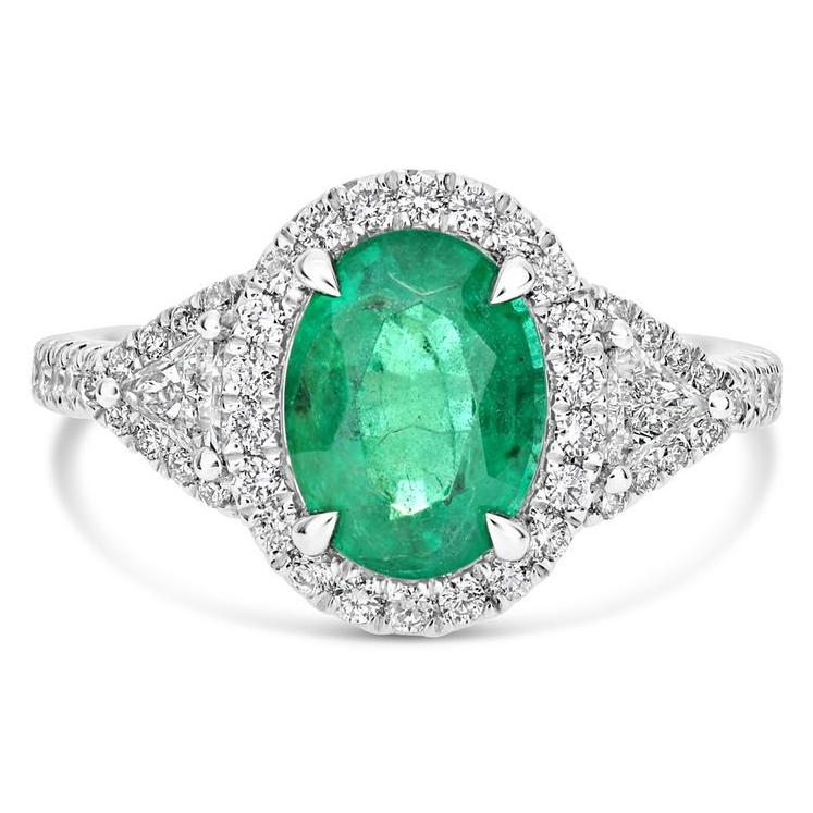 Oval Emerald Ring — view 1