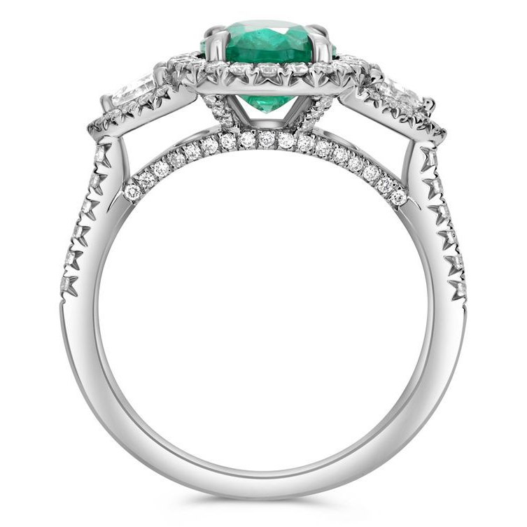 Oval Emerald Ring — view 2
