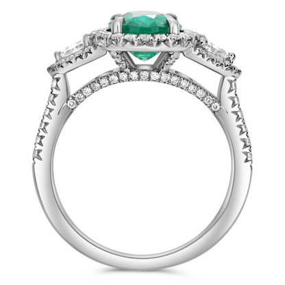 Oval Emerald Ring — view 2
