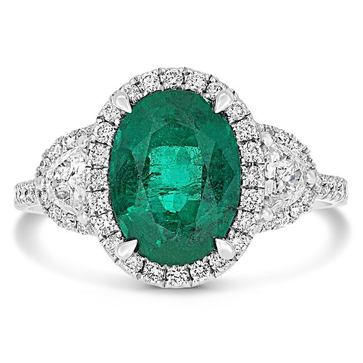 Oval Emerald Ring — view 1