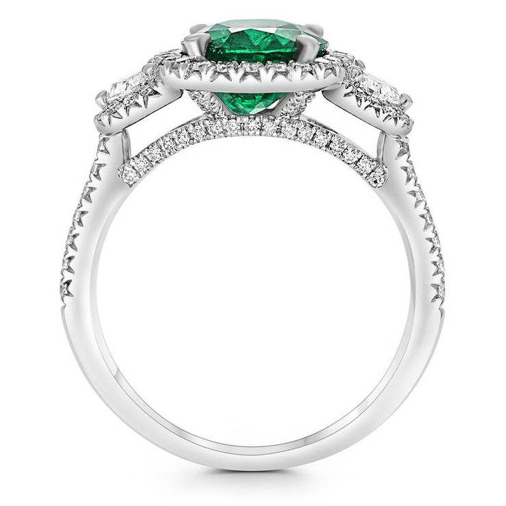 Oval Emerald Ring — view 2