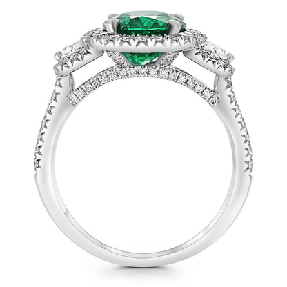 Oval Emerald Ring — view 2