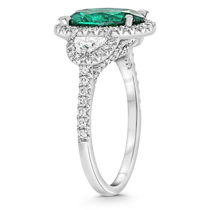 Oval Emerald Ring — view 3