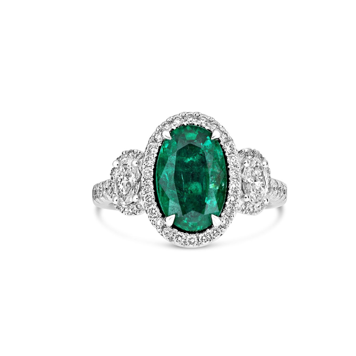 Oval Emerald Ring — view 1
