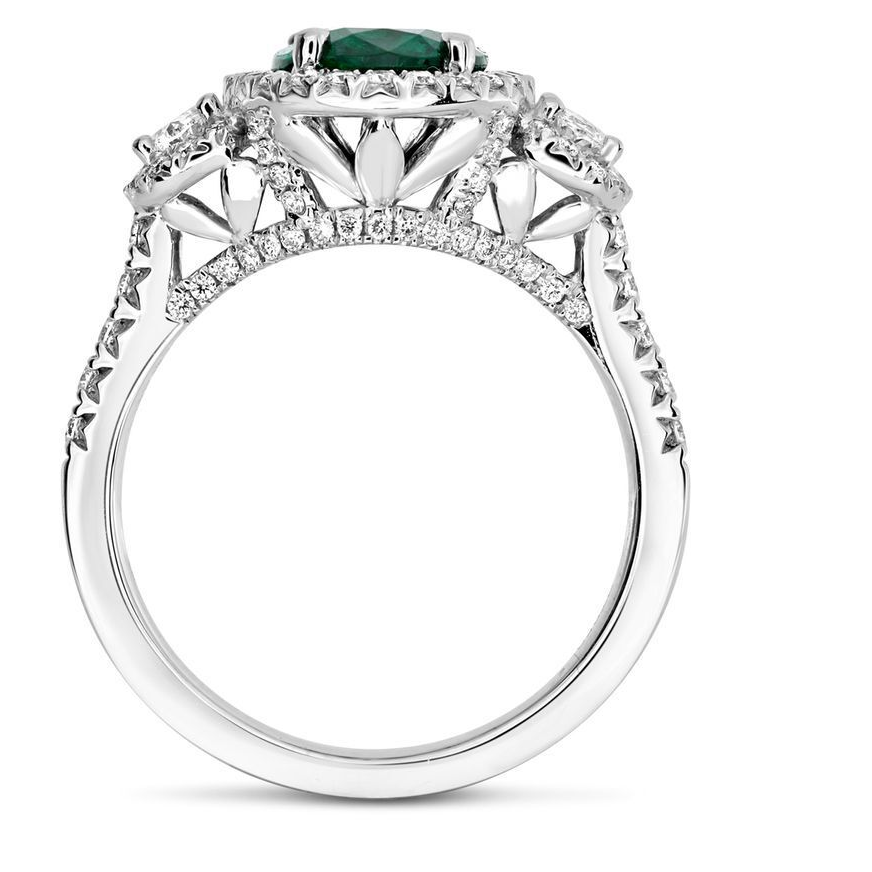 Oval Emerald Ring — view 2