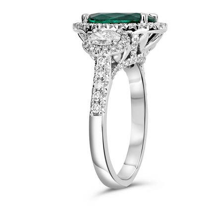 Oval Emerald Ring — view 3