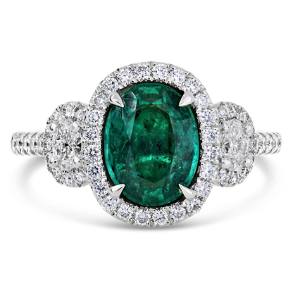 Oval Emerald Ring — view 1