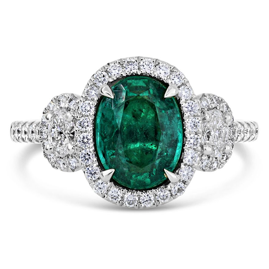 Oval Emerald Ring — view 1