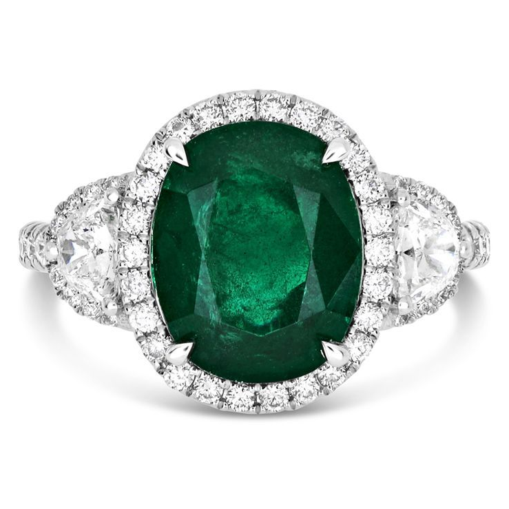 Oval Emerald Ring — view 1