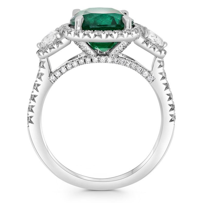 Oval Emerald Ring — view 2
