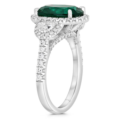 Oval Emerald Ring — view 3