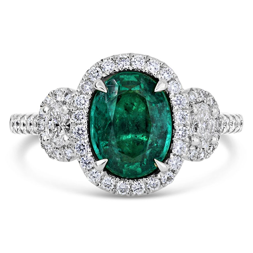 Oval Emerald Ring — view 1
