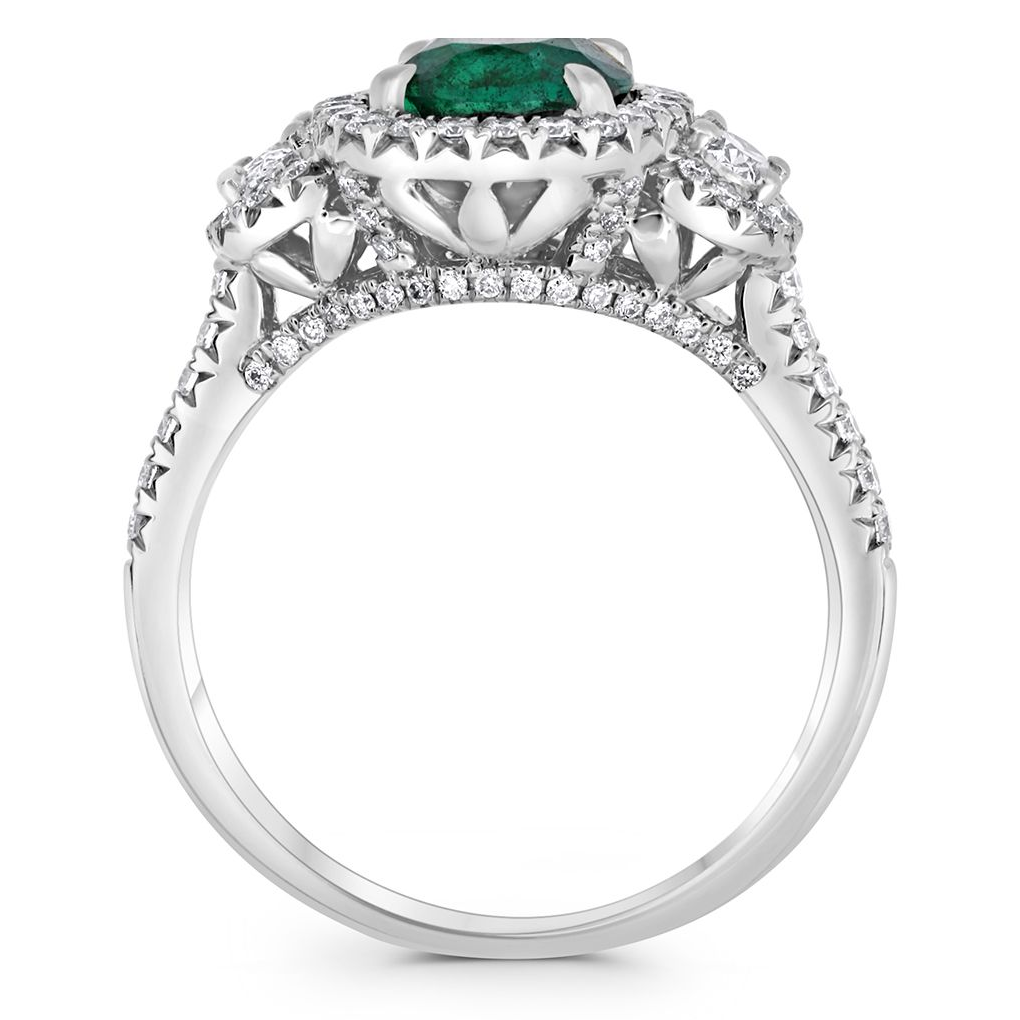 Oval Emerald Ring — view 2