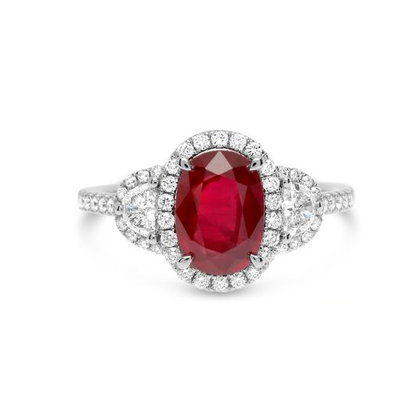 Oval Ruby Ring — view 1