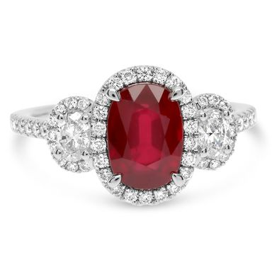 Oval Ruby Ring — view 1
