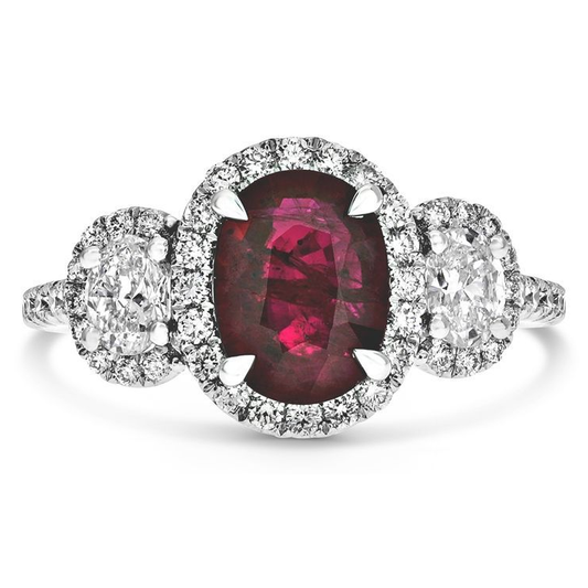 Oval Ruby Ring — view 1