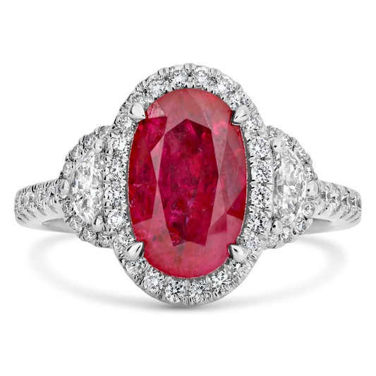Oval Ruby Ring — view 1