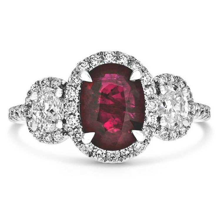 Oval Ruby Ring — view 1