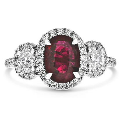 Oval Ruby Ring — view 1