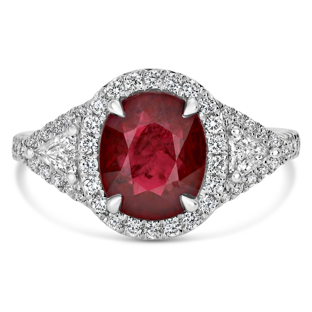 Cushion Ruby Ring — view 1