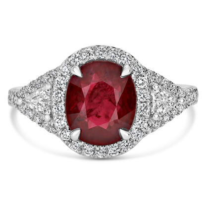 Cushion Ruby Ring — view 1