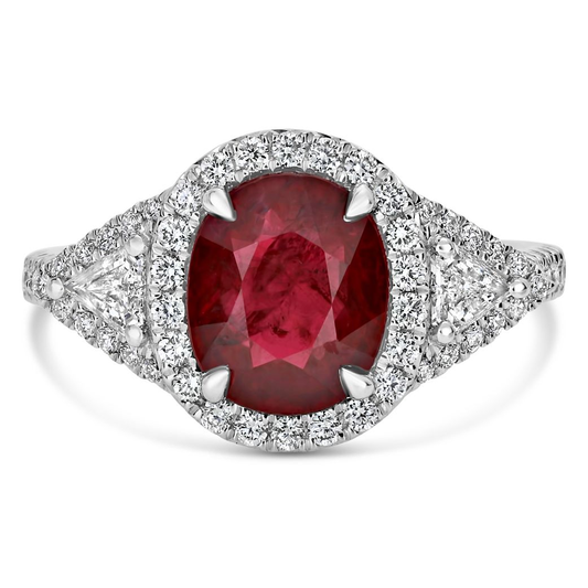 Cushion Ruby Ring — view 1