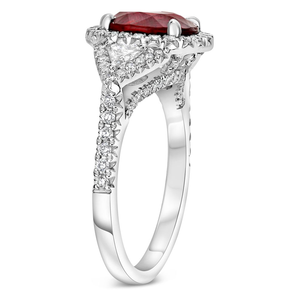 Cushion Ruby Ring — view 3