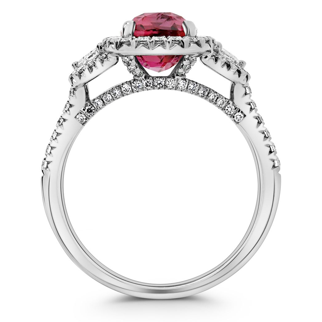 Cushion Ruby Ring — view 2