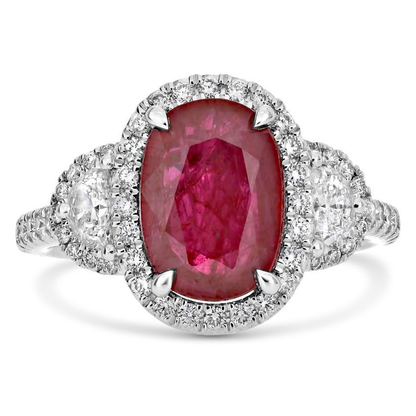 Oval Ruby Ring — view 1