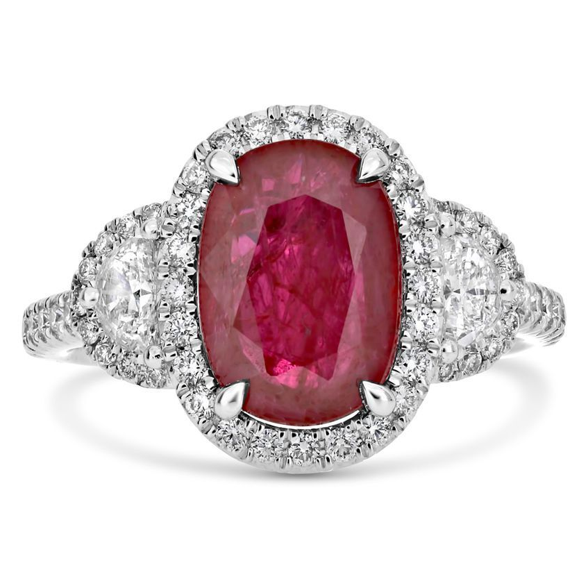 Oval Ruby Ring — view 1