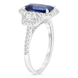 Emerald Cut Sapphire Ring — view 3