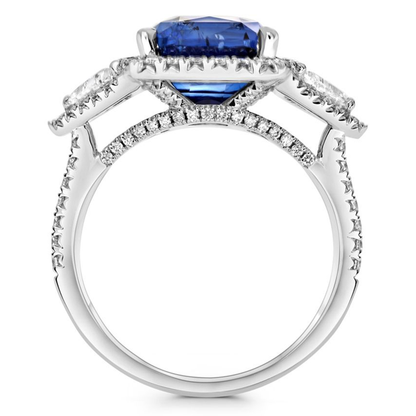 Cushion Sapphire Ring — view 3