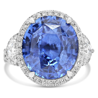 Oval Sapphire Ring — view 1