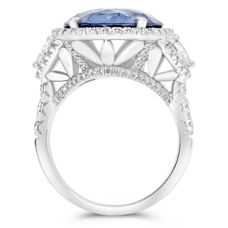 Oval Sapphire Ring — view 2