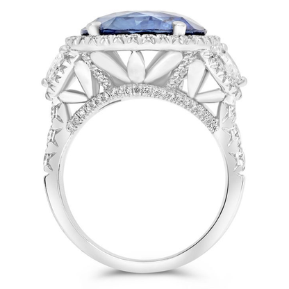 Oval Sapphire Ring — view 2