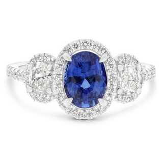 Oval Sapphire Ring — view 1