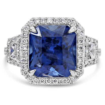 Emerald Cut Sapphire Ring — view 1