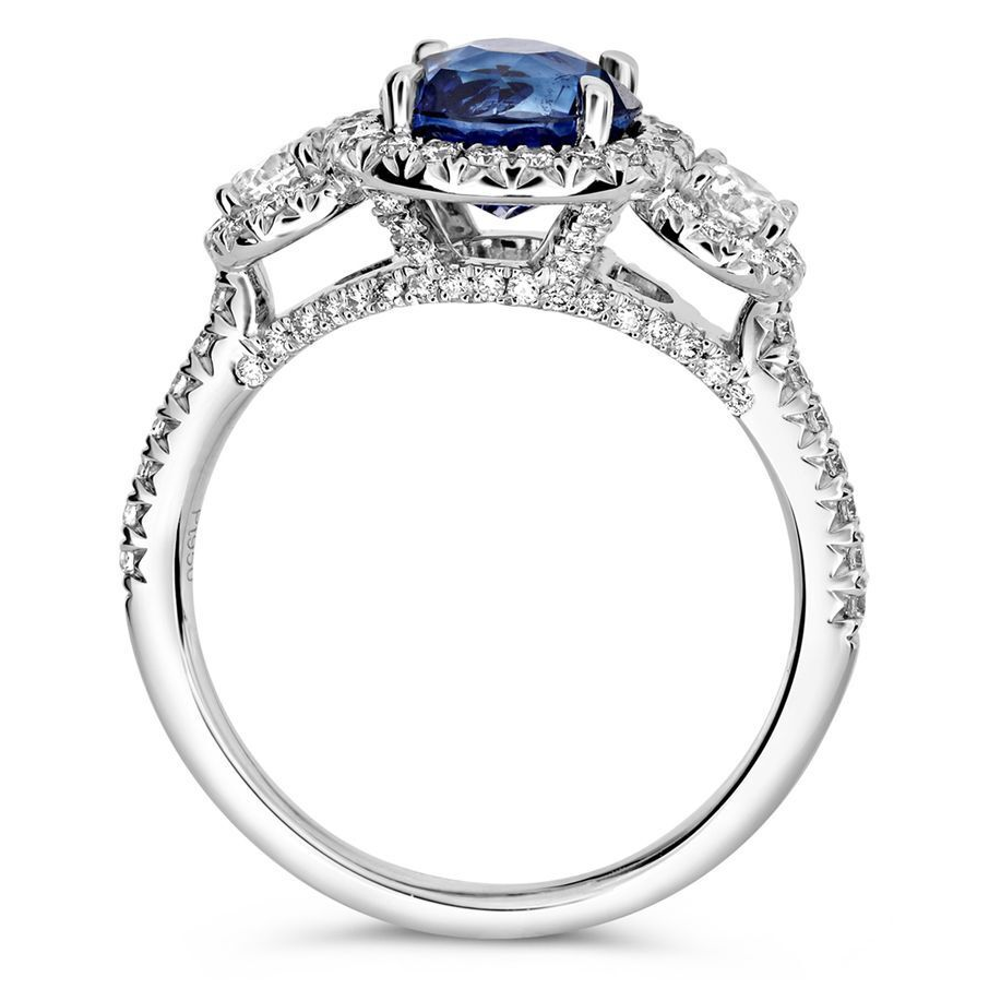 Round Sapphire Ring — view 2