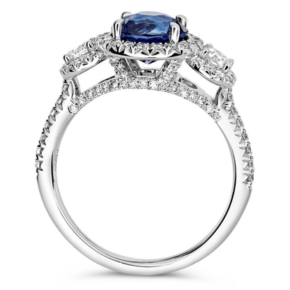 Round Sapphire Ring — view 2