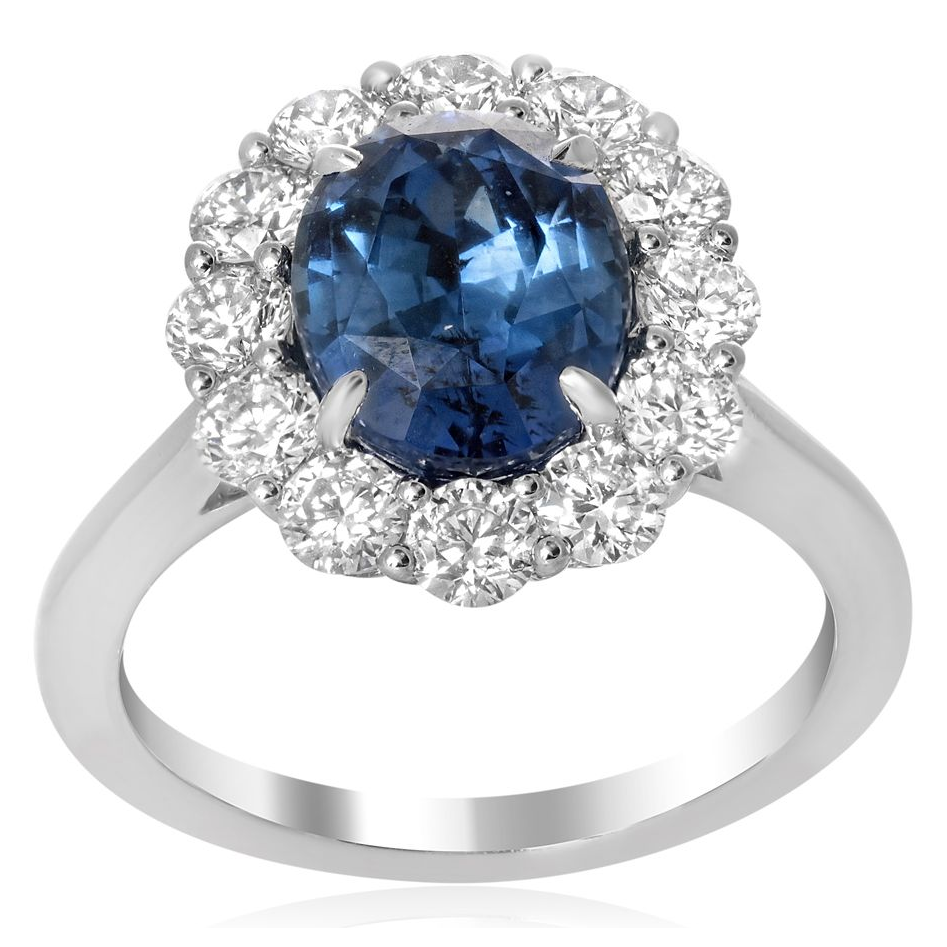 Oval Sapphire Ring — view 1