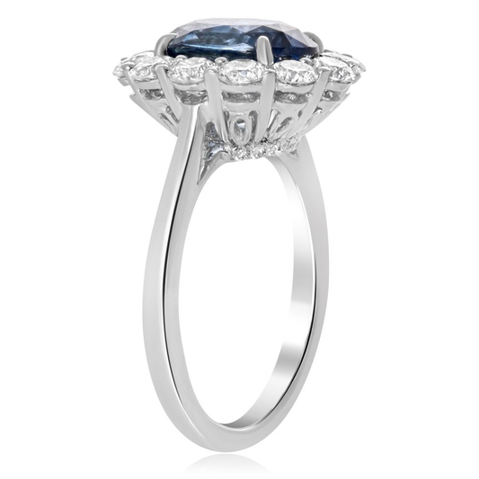 Oval Sapphire Ring — view 2