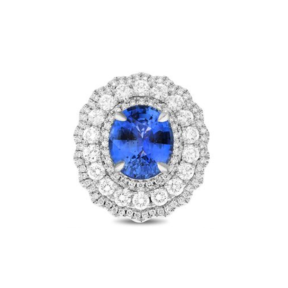 Oval Sapphire Ring — view 1