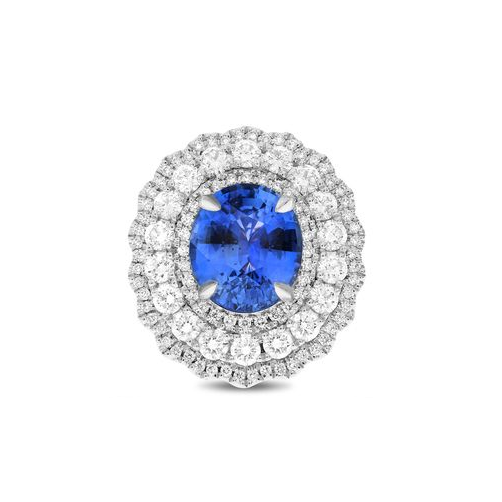 Oval Sapphire Ring — view 1