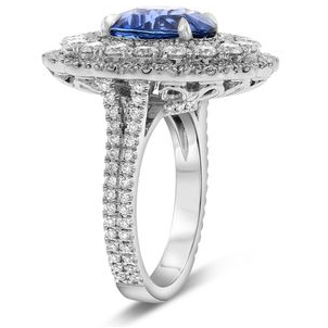 Oval Sapphire Ring — view 3