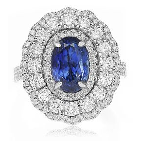 Oval Sapphire Ring — view 1