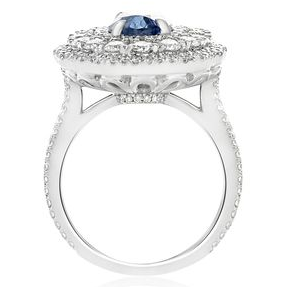 Oval Sapphire Ring — view 2